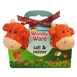 Highland Cow Woolly Ware Salt & Pepper Shakers