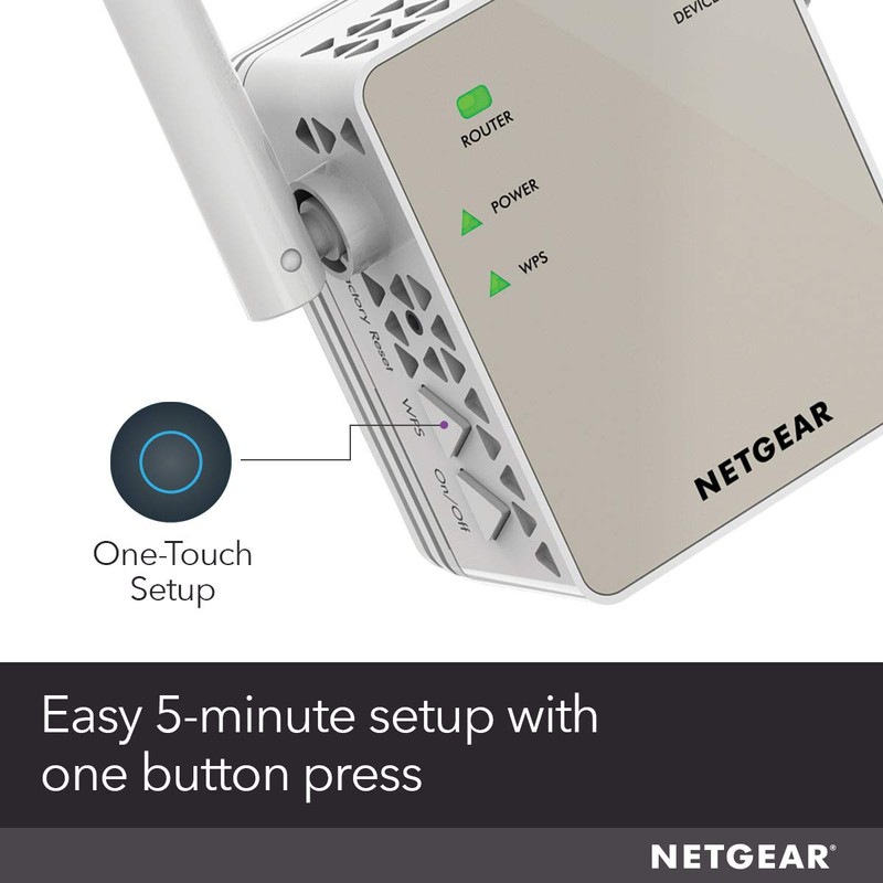 NETGEAR Wi-Fi Range Extender EX6120 - Coverage Up to 1500