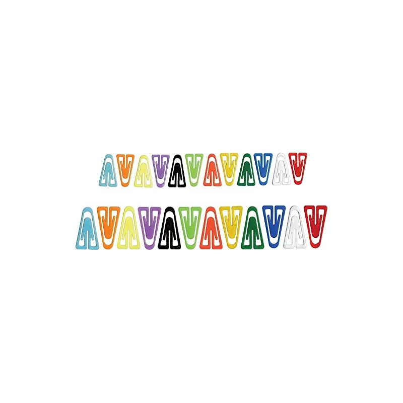 Advantus PC0600 Clips de papel, plástico, grande (1-3/8 pulgadas), colores