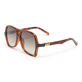 Le Specs Women's Fortune Teller Sunglasses, Toffee Tort, Brown, One Size