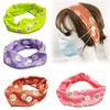 Women's Sports Headband with Button - Badminton, Yoga, Training Head Scarf Size/Orange 15ea