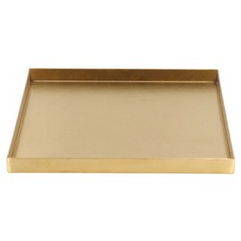 Gold Stainless Steel Tray Decorative Jewelry Dish Makeup Tray Organizer for Drink Breakfast Bars Restaurants