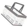 FUNOMOCYA Folding Basket Handle Portable Storage Containers Plastic Storage Basket