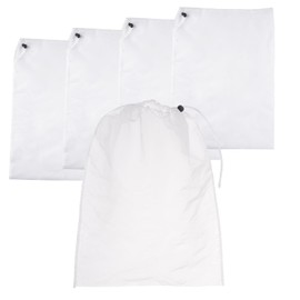 yeabwps 4 Pcs Pool Vacuum Cleaner Filter Bags Fine Mesh with Locking Cord Pool Skimmer Net Bags Pool Leaf Net Replacement Mesh Bag for Leaf Vacuum Pool Cleaners Pools Aquariums Ponds (11.8" X 19.7")