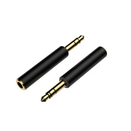 Cubilux 3.5mm TRRS to TRS Mic Adapter,Microphone Adapter for Canon,Nikon Cameras,3.5mm TRRS Female to TRS Male Microphone Adapter for Audio Recorder-2 Packs