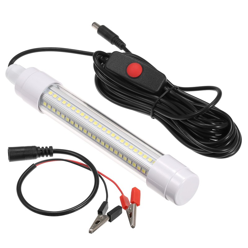 144 LED Submersible Fishing Light Underwater Fish Finder Lamp Night