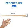 200 Stück Augenbrauen Holzspatel für Haarentfernung, Haarentfernung Holzstäbchen,Waxing Stick, Präzise