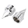 Unbranded Chrome Front Axle Nut Covers For Harley Road King