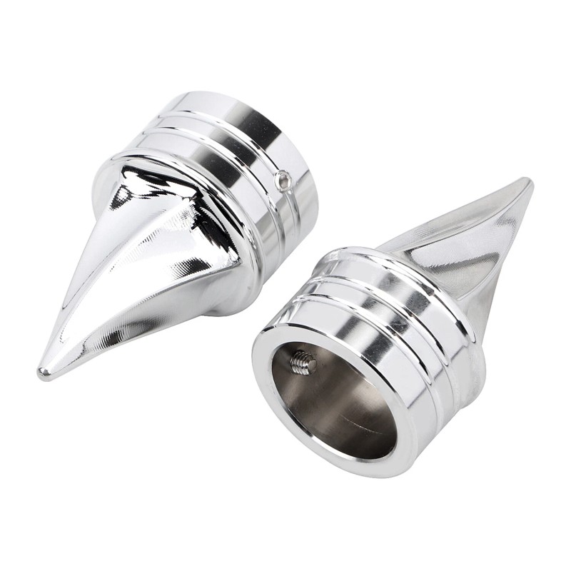 Unbranded Chrome Front Axle Nut Covers For Harley Road King