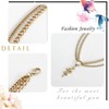 Zeshimb Gold Snake Necklace Choker Punk Layered Serpent Necklace Statement