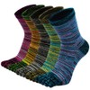 PUTUO Mens Five Toe Socks: Cotton Finger Socks for Men