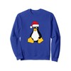 Linux Mascot Tux the Penguin Santa Hat Nerd Geek Christmas
