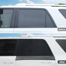 Hoolcar Rear Window Sun Shade Breathable Mesh Side Window Screens Cover for Camping/Pets, UV Protection Sunshade Compatible with Toyota 4Runner 2010-2023, for Dodge Durango 2011-2023, 2PCs