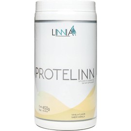 Linnia Proteína Vegetal en Polvo Sabor Vainilla 450g 13 g de Proteína por Porción Sin Azúcar Añadida Baja en Calorías Apta para Dieta Vegana y Low Carb 60.5 kcal por Porción (Vainilla)