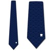 Three Rooker Simple Teeth Ties Navy Mens Dentist Necktie Occupation