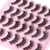 14 Pairs False Eyelashes Natural Mink Lashes Fluffy Wispy Cat