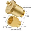 BesNPT Brass 3/4" NPT Male Air Vent Valve Automatic Float