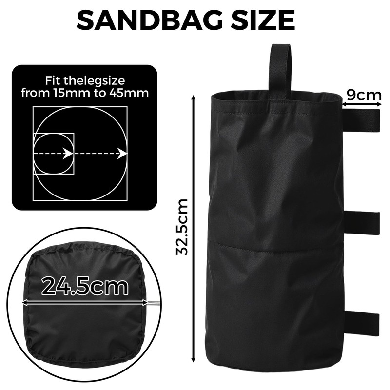 Advwin Canopy Weights Bags 4 Pack, Leg Weights Sand Bags