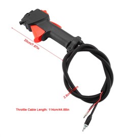 Trimmer Handle Switch, Grass Trimmer Throttle Handle, Gas Trigger Brush Cutter Handle with 26 mm Tube Diameter, Brush Cutter Handle, Throttle Cable Trimmer Handle Switch for Brush Cutter
