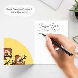 Valentines Day Anniversary Card for Her Him/Funny Birthday Card for Boyfriend Girlfriend/Husband Wife/Handmade Vday Greeting Card (It Took A While - Sloths)