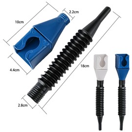SZJFYMQ Universal Portable Petrol Engine Funnel, Portable Telescopic Hose with Square Buckle for Filling Motorcycle Petrol Funnel without Hand Support