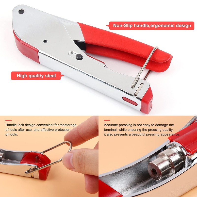 Knoweasy Compression Tool Kit - Coaxial Cable Crimper, Cutter with