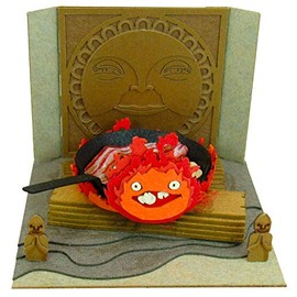 Sankei MP07-33 Studio Ghibli Mini Howl's Moving Castle Calcifer and Bacon Egg, Non-Scale, Papercraft