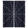 Spider Web - Cortinas opacas para niños, fondo negro, recámara