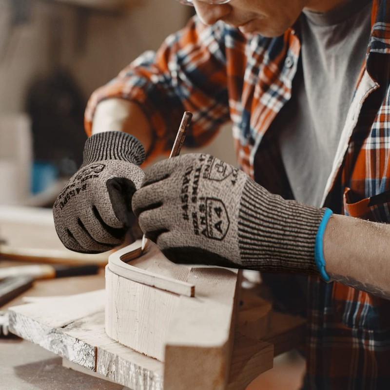 DONFRI Work Gloves, Cut Resistant Gloves, Blade-proof, Work Gloves, Anti-Slip,