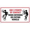 Sticker x 6 - Use 3 Points of Contact When