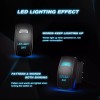 Nilight 16AWG Rocker Switch LED Light Bar Wiring Harness-2 Lead,