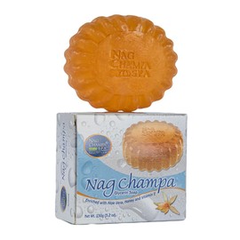 NAG CHAMPA GLYCERIN SOAP GIFT SET- 6 LARGE BARS. 2 EACH NAG CHAMPA, NAG CHAMPA GLYCERIN AND HERBAL NEEM GLYCERIN. 6 Bars- 5.2 Oz. (150 Gms) Each