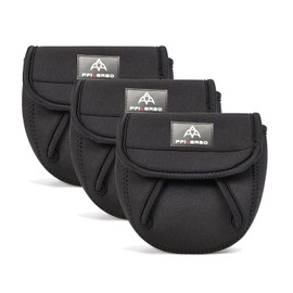 PFILERSO 3Pcs Fishing Spinning Reel Covers Bag Baitcasting Trolling Fishing Reel Protective Case Pouch Sleeve Gloves Fishing Bags Fits 1000-8000 Series Reel 3Size (Samll-3Pack)