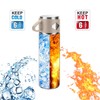 Vacuum Insulated Flask 700ml/23.6oz Stainless Steel Thermo Bottle with Cup