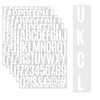 ​6 Sheets Iron on Letters, 2 Inch White Vinyl Iron