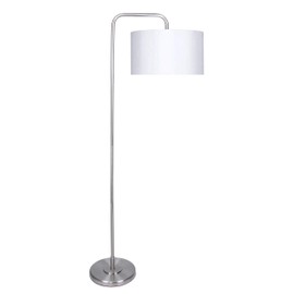 63.75" Brushed Nickel Finish Arc Floor Lamp