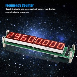 PLJ-8LED-H RF 0.1~1000MHz Test Module Frequency Counter, Digital Frequency Counter Cymometer (Red)