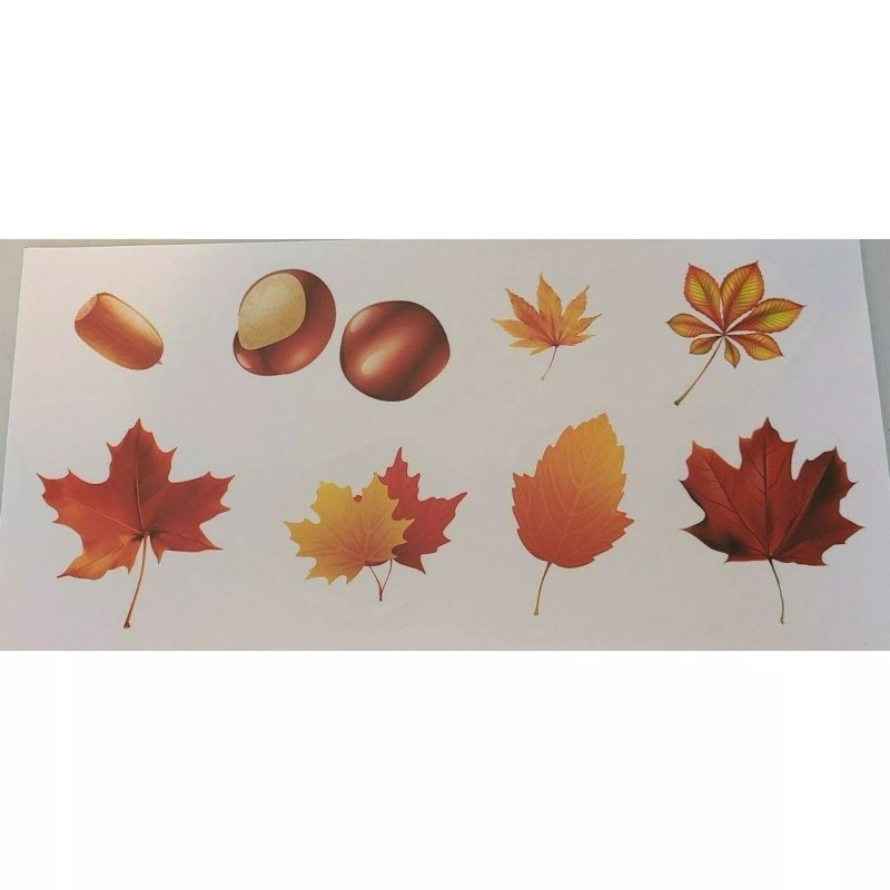 Unbranded 146 PCS 12 Sheets Thanksgiving Window Clings Fall Window