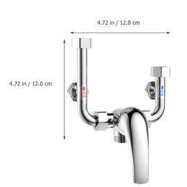HOMSFOU Hot and Cold Valve for Shower, Hot Cold Water Mixing Valve, Shower Tray, Valve Set for Water Heater, Three-Way Valve, Money Cabinet, Shower Valve, Swap Bathroom Accessories
