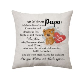 Aconesong Gifts for Dad Dad Gifts Birthday from Daughter Son Cushion Cover for Men Dad Christmas Wedding Gifts (Dad)