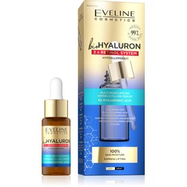 Eveline Cosmetics BioHyaluron 3 x Retinol Multi-Moisturising Serum Wrinkle Filling, 18 ml