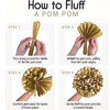 12pc Gold Gradient Wave Point Tissue Paper Pompoms-Paper Flowers Ball