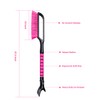 Car Snow Scraper and Brush for Window Windshield - Pink