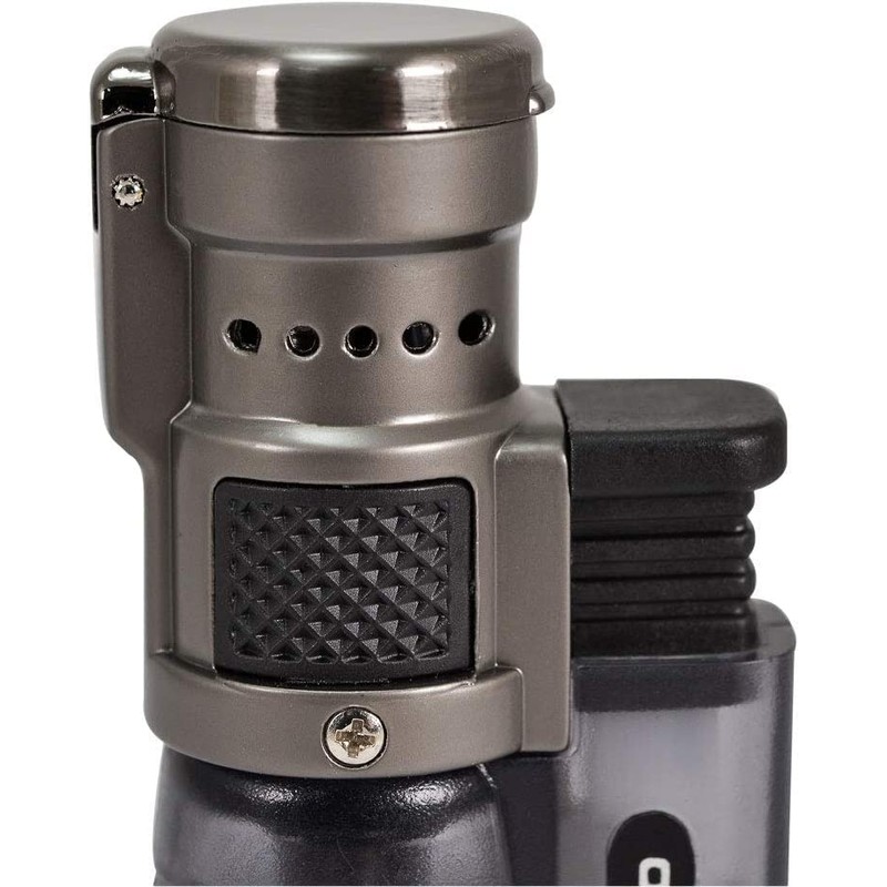 Vertigo by Lotus Cyclone Triple Torch Cigar Lighter Charcoal 2