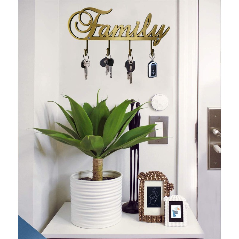 Myartte Key Holder- Key Hooks Decorative for Wall Decorative Zinc