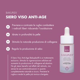 Skön Bakuplex Gesichtsserum mit Vitamin E und Hyaluronsäure und Bakuchiol, Anti-Falten-Serum mit feuchtigkeitsspendender und glättender Wirkung, wirkt Falten und Zeichen der Zeit, für alle Hauttypen,