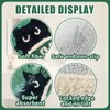 Funny Black Cat U Shaped Toilet Rug 24x20 Inch, Machine