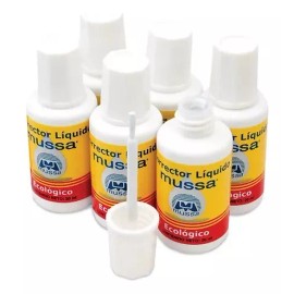 Mussa Corrector Liquido Mussa De 20ml Paquete De 8 Piezas