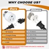 3 Prong Light Socket to Outlet Adapter, E26/E27 Screw in