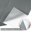 CHRORINE 10 Pcs Grey Felt Fabric Sheets Self Adhesive Felt